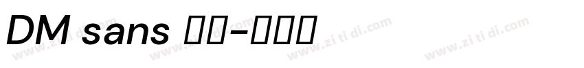 DM sans 字体字体转换